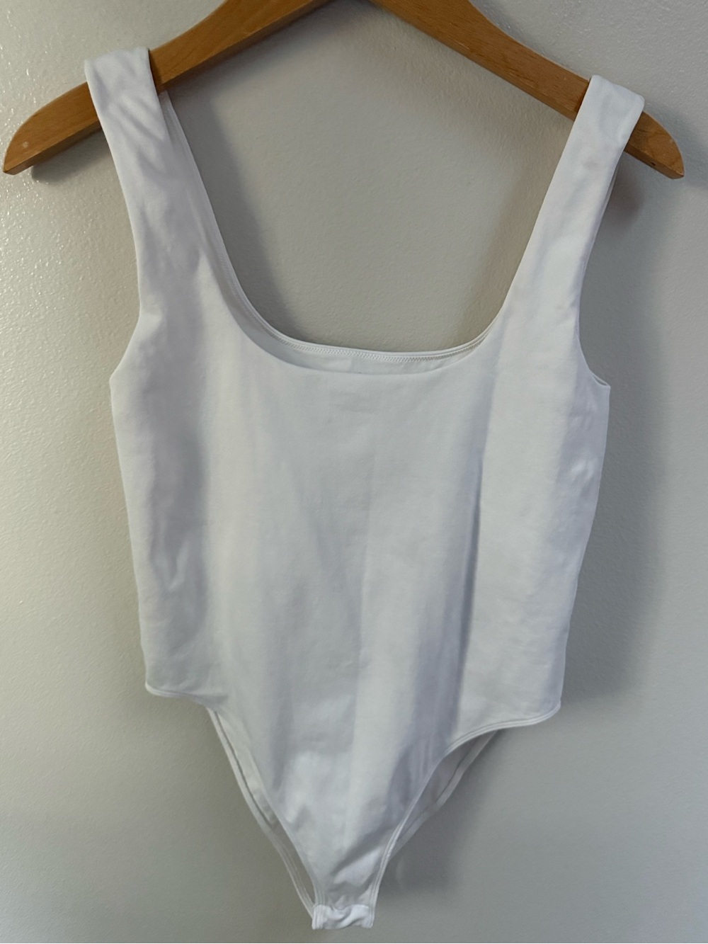 a new day White Scoop Neck Bodysuit